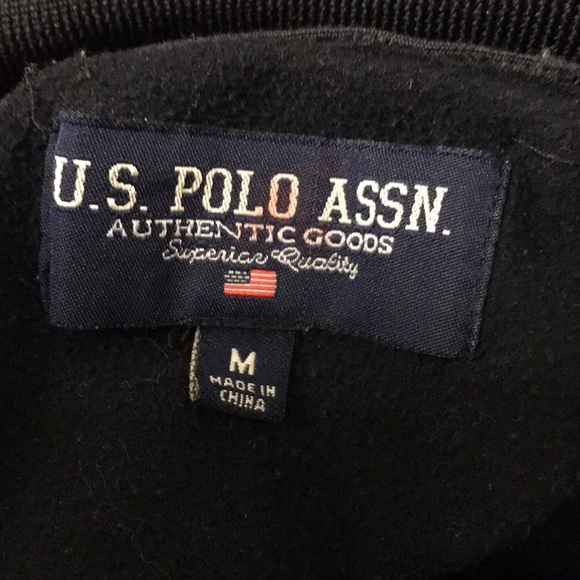 Used US Polo Assn Men’s Microsherpa ZIP Sweater - Picture 7 of 8